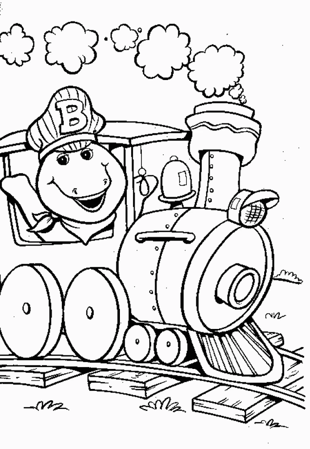 Atividade criativa: desenho de Barney e friends #40965 para colorir da coleção Desenhos Animados e Séries Animadas