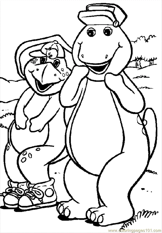 Desenho gratuito Barney e friends #41076 da colecao Desenhos Animados e Séries Animadas para imprimir