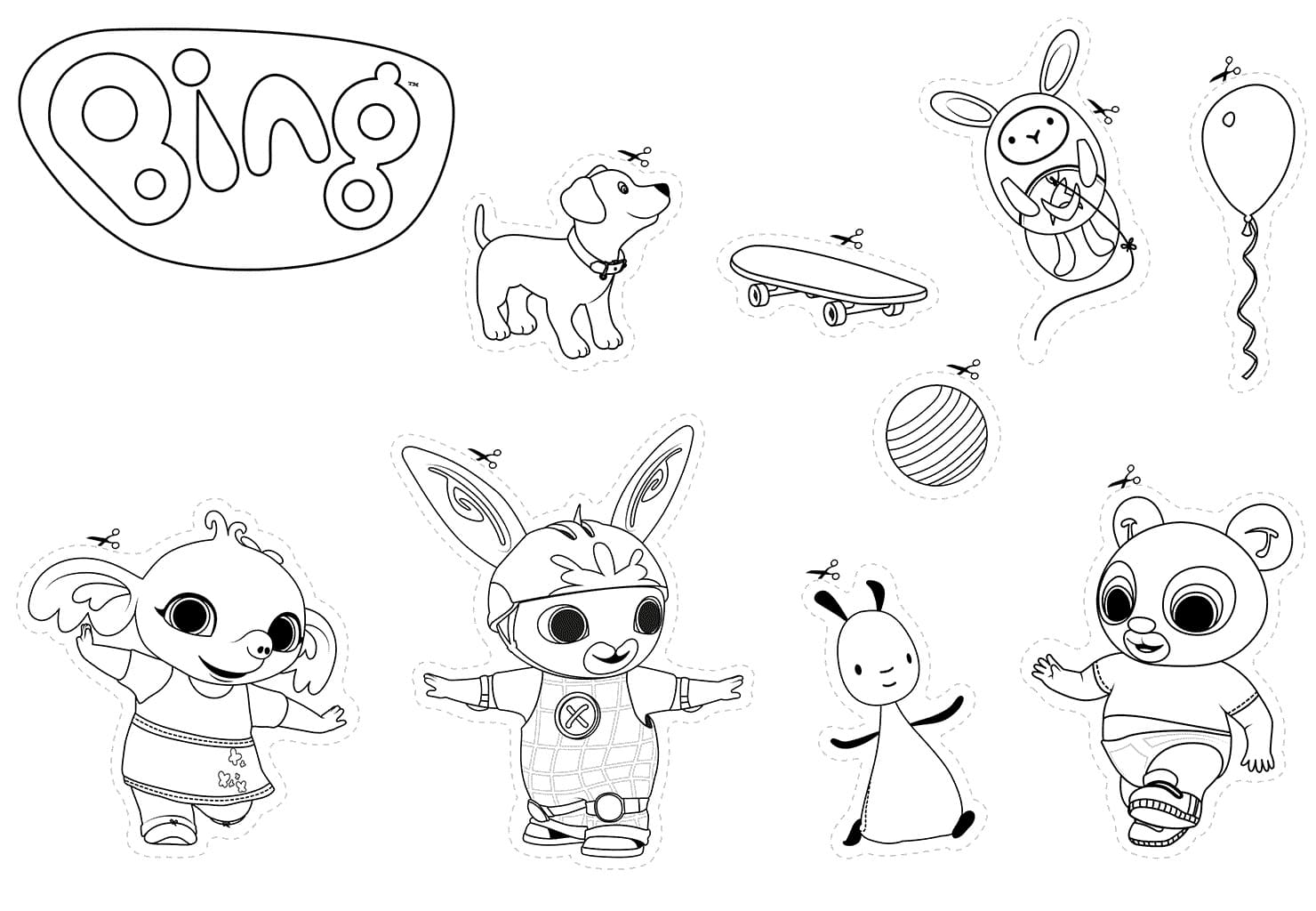 Desenho gratuito Bing e Flop #185043 da colecao Desenhos Animados e Séries Animadas para imprimir