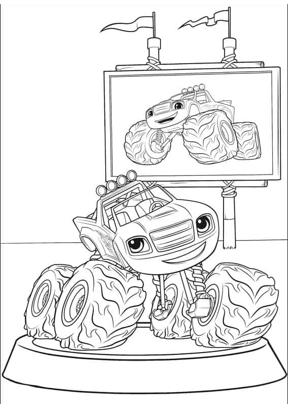 Página para colorir de Blaze e the Monster Machines #199454 pertencente à coleção Desenhos Animados e Séries Animadas Página para colorir de Blaze e the Monster Machines #199454 pertencente à coleção Desenhos Animados e Séries Animadas