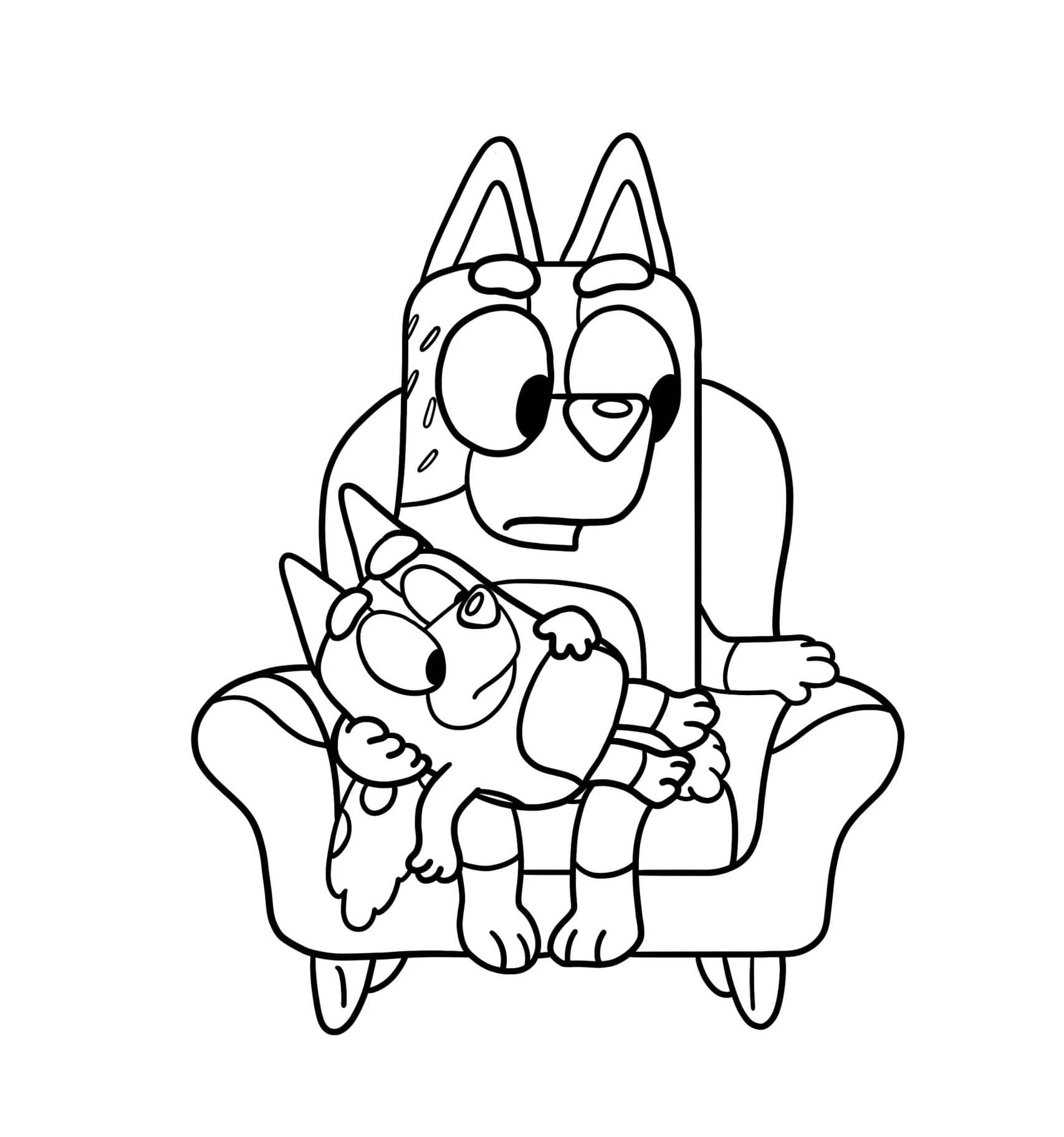 Desenho gratuito Bluey #219522 da colecao Desenhos Animados e Séries Animadas para imprimir