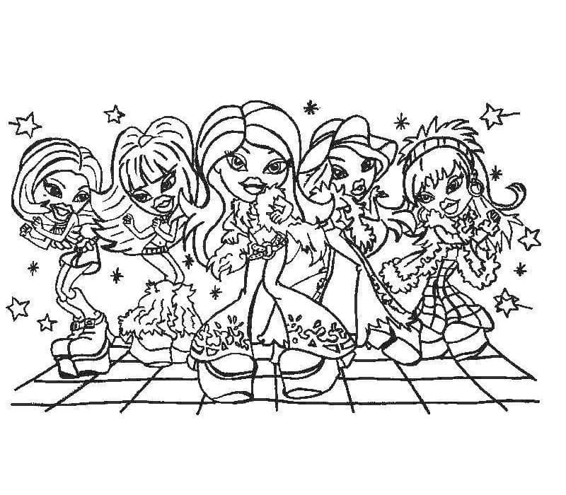 Desenho gratuito Bratz #203126 da colecao Desenhos Animados e Séries Animadas para imprimir