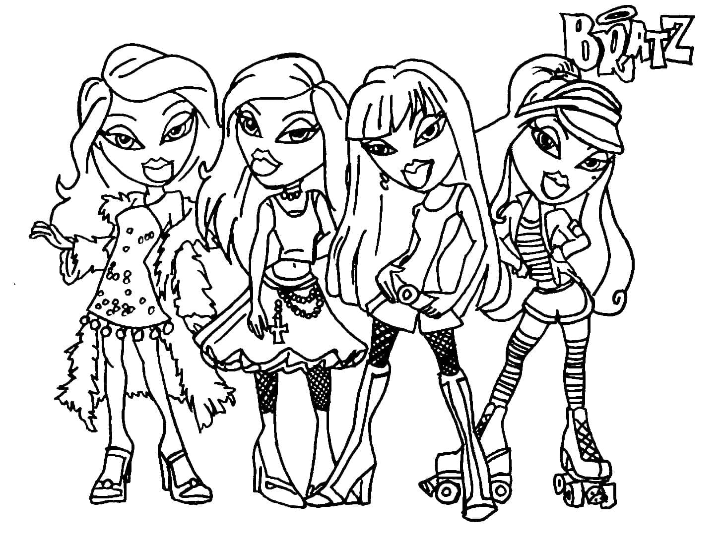 Desenho gratuito Bratz #203135 da colecao Desenhos Animados e Séries Animadas para imprimir