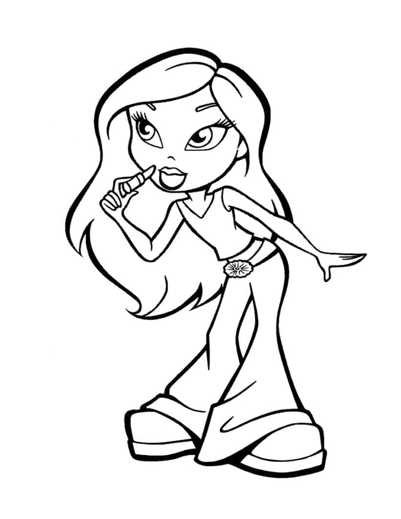 Desenho gratuito Bratz #203143 da colecao Desenhos Animados e Séries Animadas para imprimir