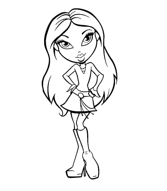 Desenho gratuito Bratz #203145 da colecao Desenhos Animados e Séries Animadas para imprimir