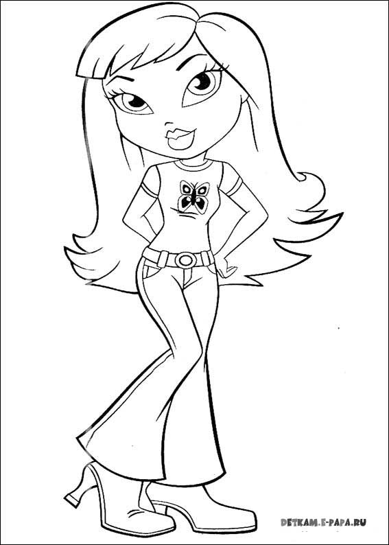 Desenho gratuito Bratz #32451 da colecao Desenhos Animados e Séries Animadas para imprimir