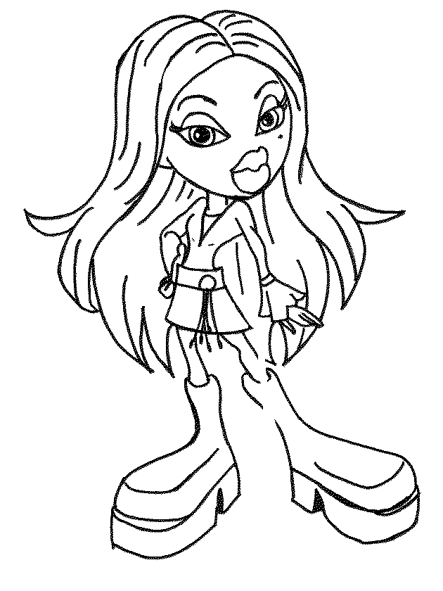 Desenho gratuito Bratz #32577 da colecao Desenhos Animados e Séries Animadas para imprimir