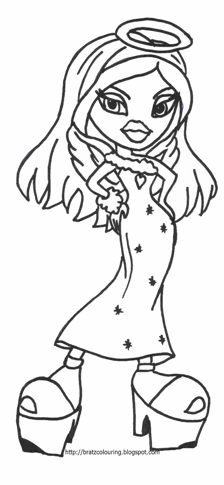 Desenho gratuito Bratz #32582 da colecao Desenhos Animados e Séries Animadas para imprimir