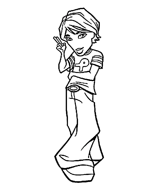 Desenho gratuito Bratz #32591 da colecao Desenhos Animados e Séries Animadas para imprimir