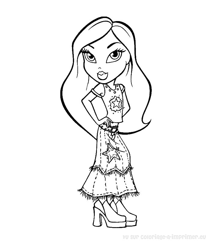 Desenho gratuito Bratz #32639 da colecao Desenhos Animados e Séries Animadas para imprimir