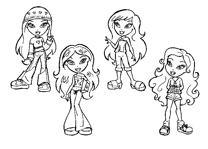 Desenho gratuito Bratz #32648 da colecao Desenhos Animados e Séries Animadas para imprimir
