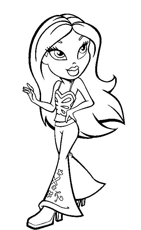 Desenho gratuito Bratz #32662 da colecao Desenhos Animados e Séries Animadas para imprimir