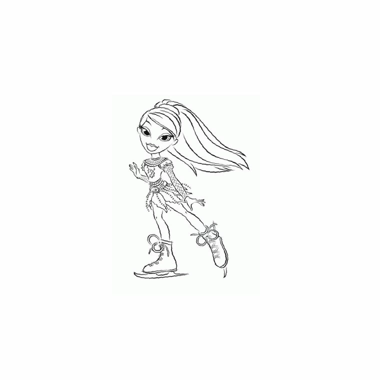 Desenho gratuito Bratz #32690 da colecao Desenhos Animados e Séries Animadas para imprimir
