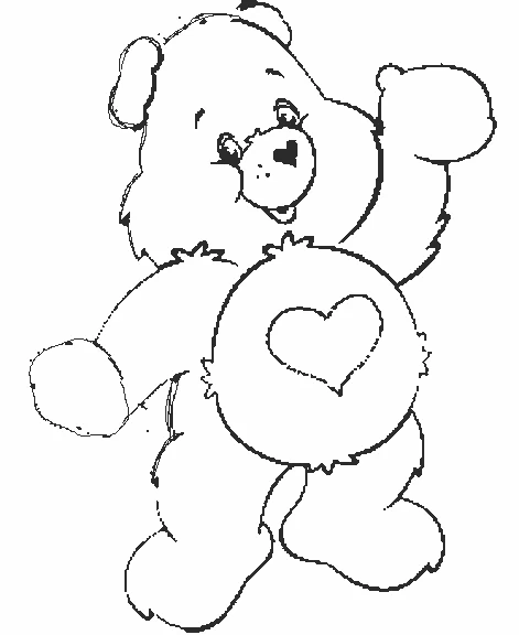 Atividade criativa: desenho de Care Bears #37128 para colorir da coleção Desenhos Animados e Séries Animadas