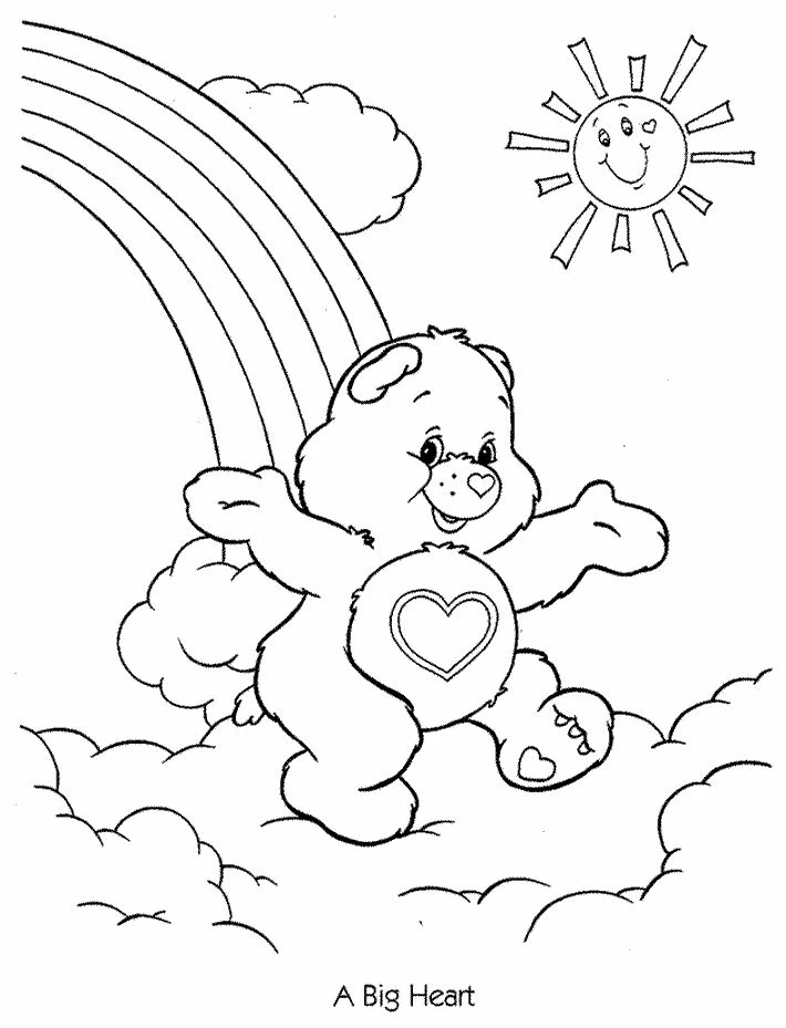 Página para colorir de Care Bears #37131 pertencente à coleção Desenhos Animados e Séries Animadas