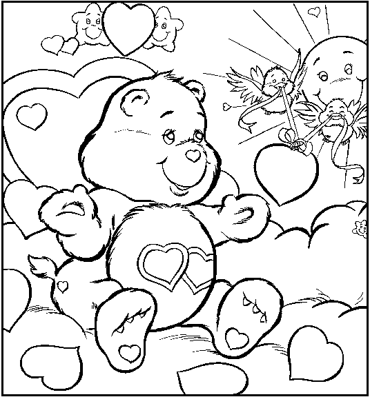 Desenho gratuito Care Bears #37284 da colecao Desenhos Animados e Séries Animadas para imprimir
