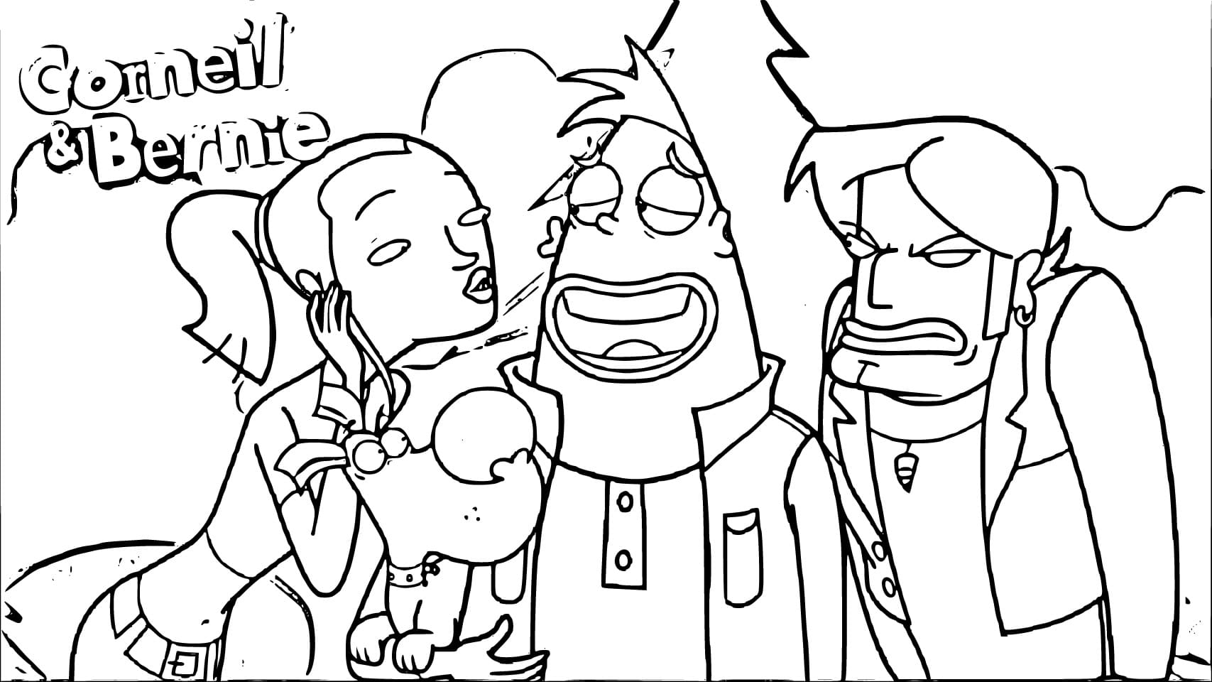 Atividade criativa: desenho de Corneil e Bernie #212298 para colorir da coleção Desenhos Animados e Séries Animadas Atividade criativa: desenho de Corneil e Bernie #212298 para colorir da coleção Desenhos Animados e Séries Animadas