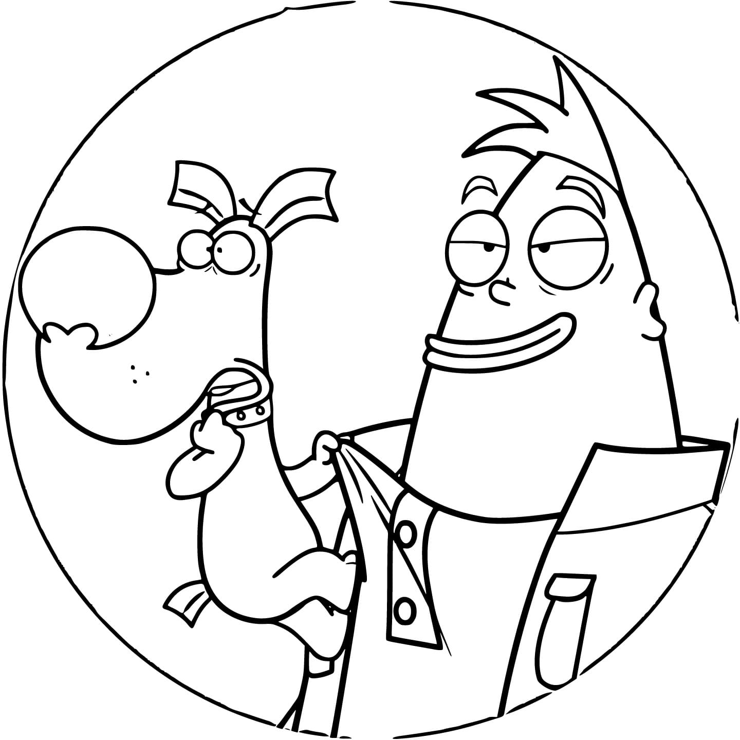 Desenho gratuito Corneil e Bernie #212309 da colecao Desenhos Animados e Séries Animadas para imprimir