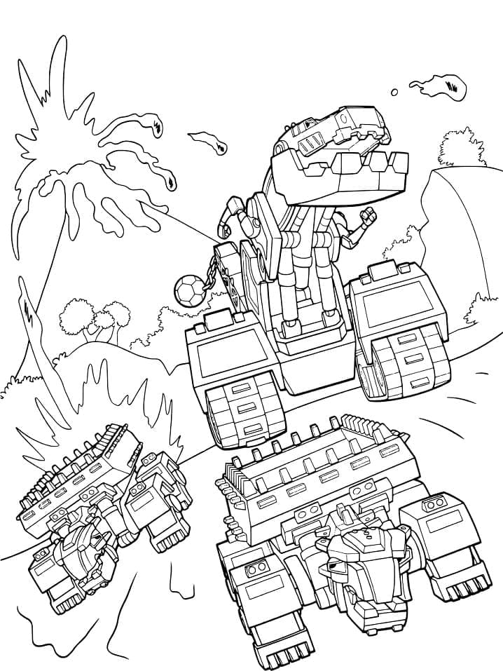 Linda página de Dinotrux #196508 para colorir, da coleção Desenhos Animados e Séries Animadas, baixe grátis