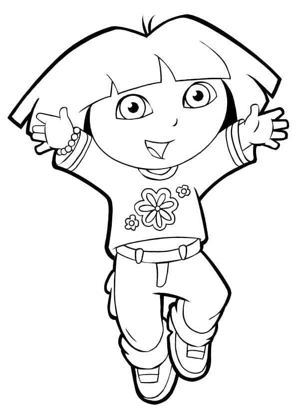 Ilustração de Dora a Exploradora #189752 para colorir, parte da coleção Desenhos Animados e Séries Animadas