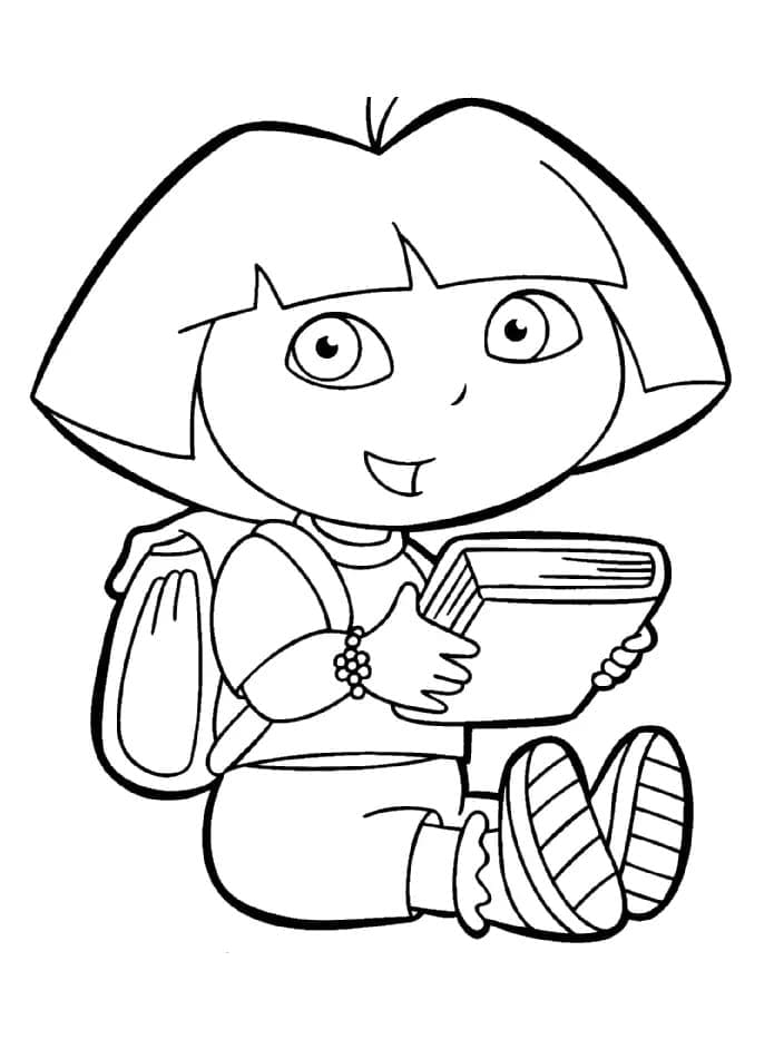 Linda página de Dora a Exploradora #189796 para colorir, da coleção Desenhos Animados e Séries Animadas, baixe grátis