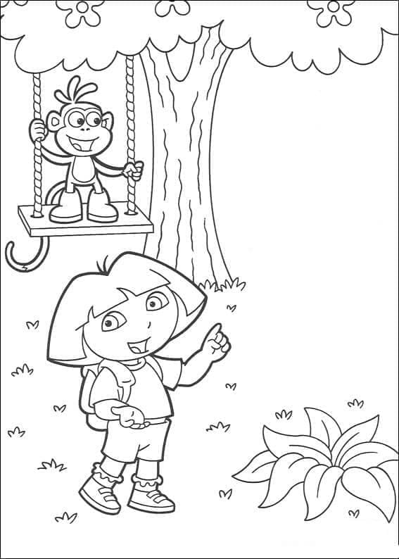 Desenho gratuito Dora a Exploradora #189812 da colecao Desenhos Animados e Séries Animadas para imprimir