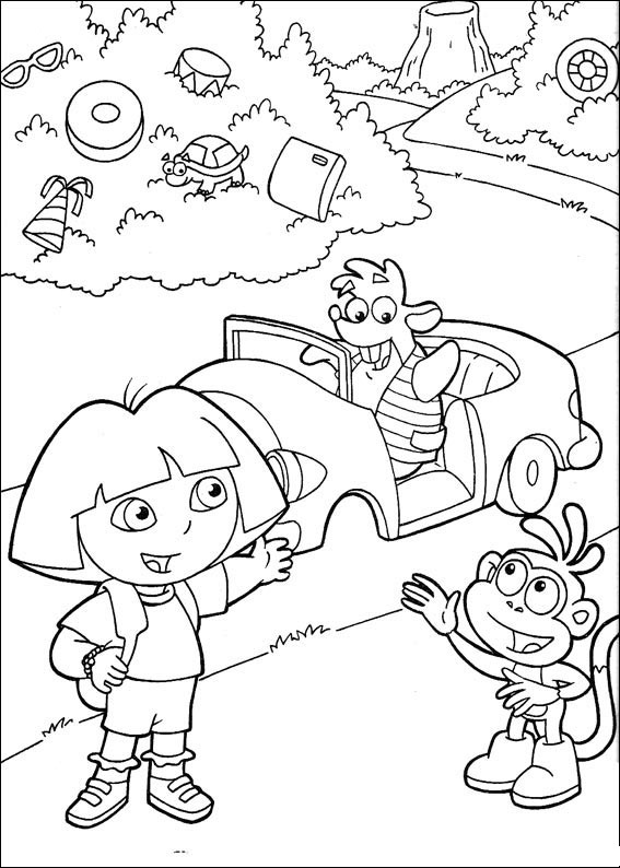 Linda página de Dora a Exploradora #29746 para colorir, da coleção Desenhos Animados e Séries Animadas, baixe grátis