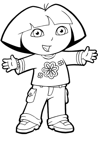 Desenho gratuito Dora a Exploradora #29830 da colecao Desenhos Animados e Séries Animadas para imprimir