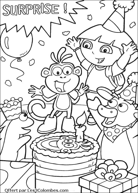 Desenho gratuito Dora a Exploradora #29944 da colecao Desenhos Animados e Séries Animadas para imprimir