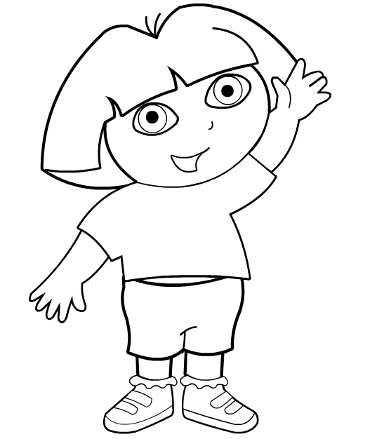 Desenho gratuito Dora a Exploradora #30003 da colecao Desenhos Animados e Séries Animadas para imprimir