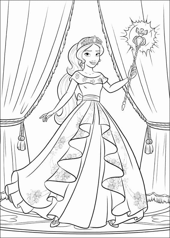 Desenho imprimível de Elena de Avalor #187278 para colorir, pertence à coleção Desenhos Animados e Séries Animadas Desenho imprimível de Elena de Avalor #187278 para colorir, pertence à coleção Desenhos Animados e Séries Animadas