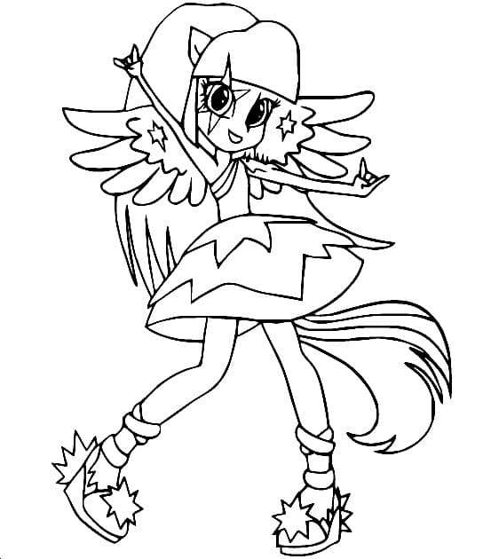 Desenho gratuito Equestria Girls #197828 da colecao Desenhos Animados e Séries Animadas para imprimir