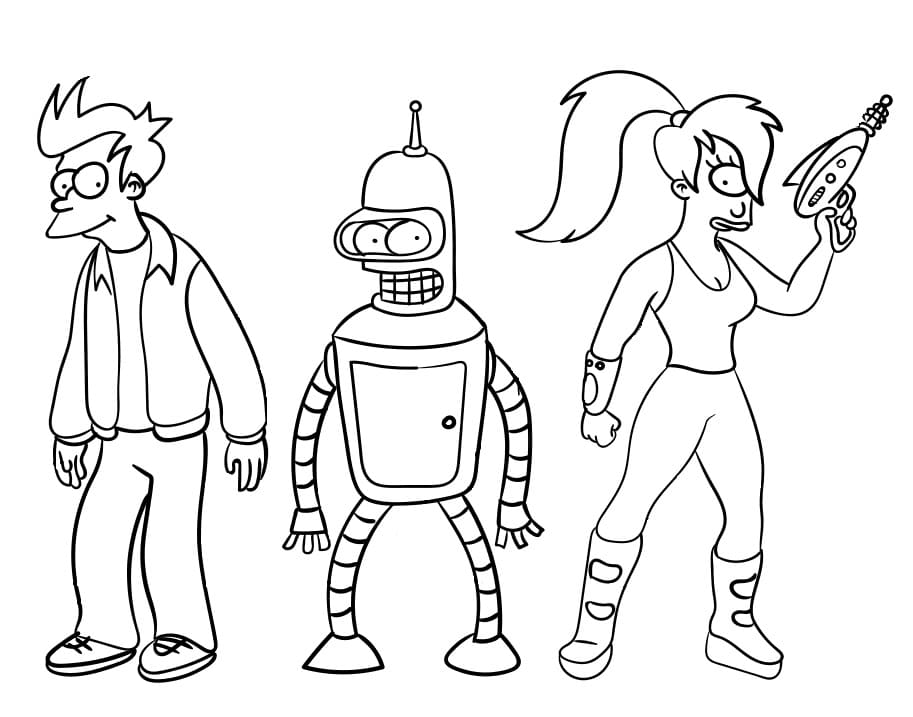 Desenho gratuito Futurama #206523 da colecao Desenhos Animados e Séries Animadas para imprimir