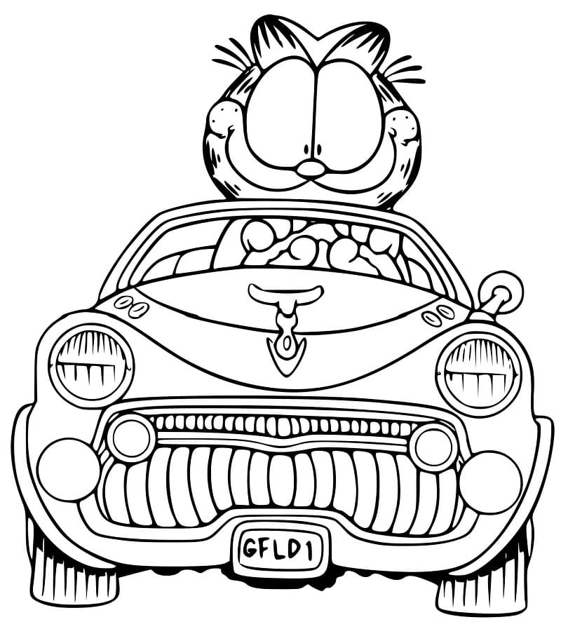 Desenho de Garfield #196194 para colorir, da coleção Desenhos Animados e Séries Animadas, imprimível grátis Desenho de Garfield #196194 para colorir, da coleção Desenhos Animados e Séries Animadas, imprimível grátis