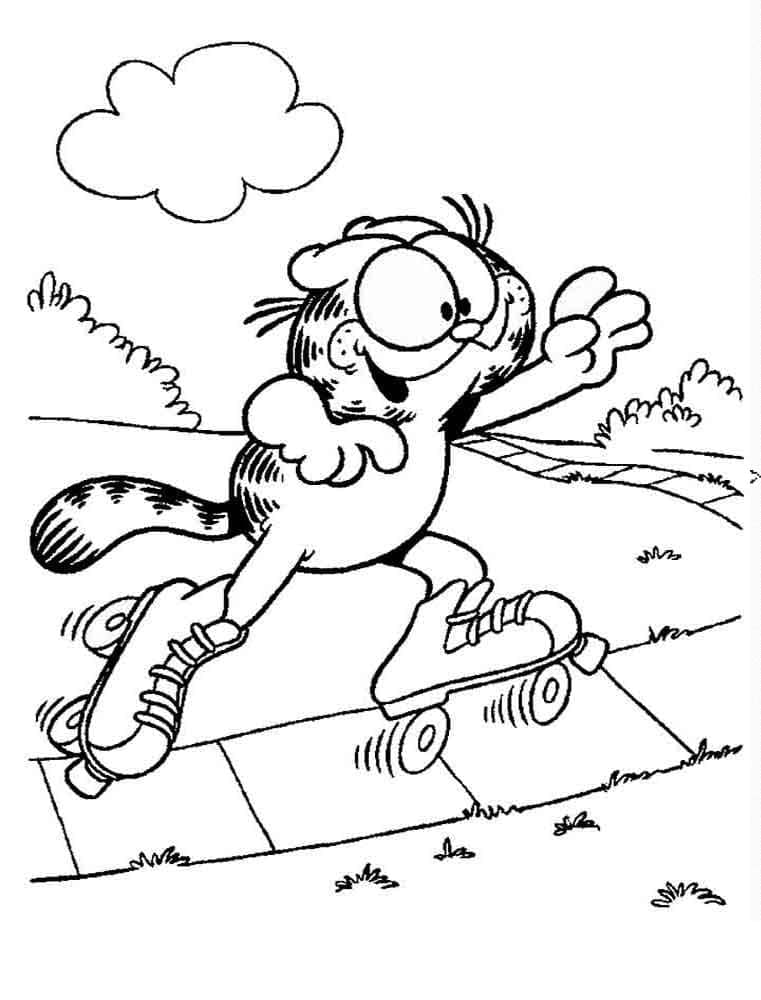 Desenho gratuito Garfield #196198 da colecao Desenhos Animados e Séries Animadas para imprimir
