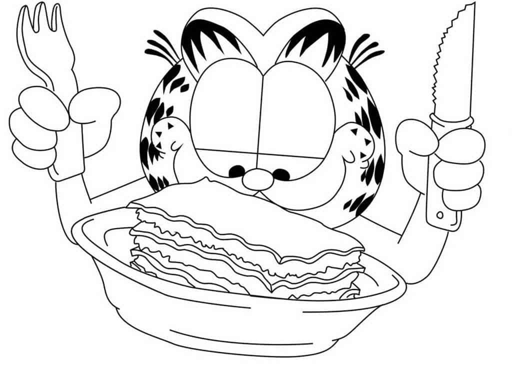 Desenho gratuito Garfield #196202 da colecao Desenhos Animados e Séries Animadas para imprimir