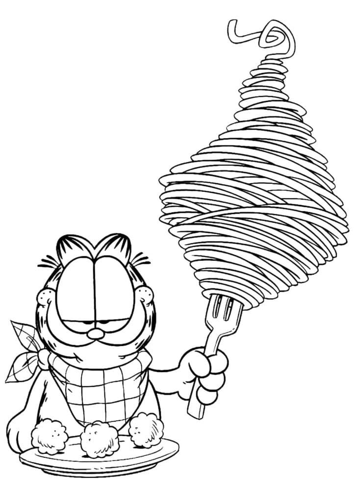 Desenho gratuito Garfield #196203 da colecao Desenhos Animados e Séries Animadas para imprimir