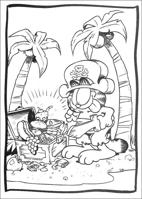 Desenho gratuito Garfield #196229 da colecao Desenhos Animados e Séries Animadas para imprimir