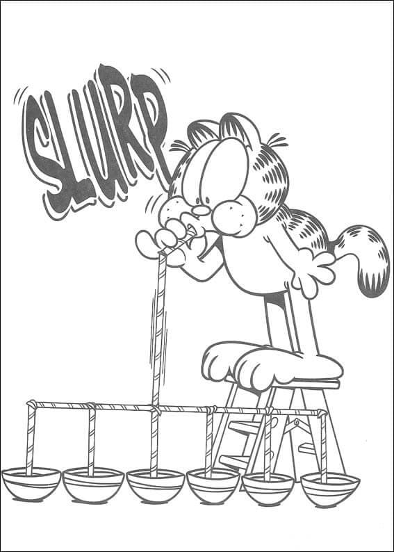 Desenho gratuito Garfield #196239 da colecao Desenhos Animados e Séries Animadas para imprimir