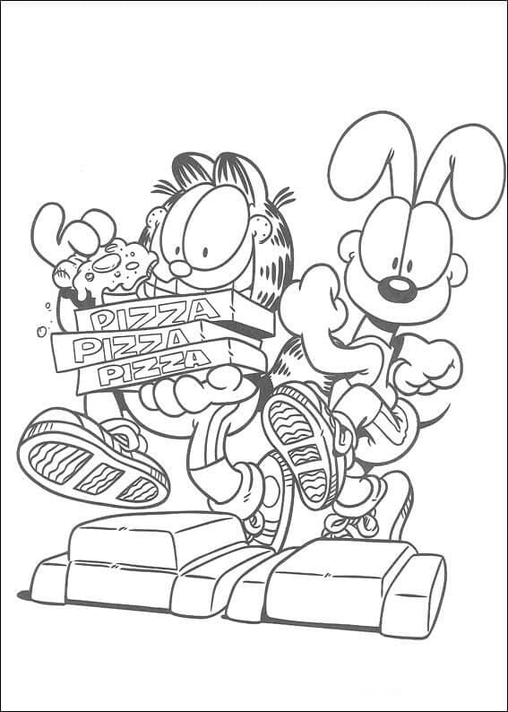 Ilustração de Garfield #196241 para colorir, parte da coleção Desenhos Animados e Séries Animadas