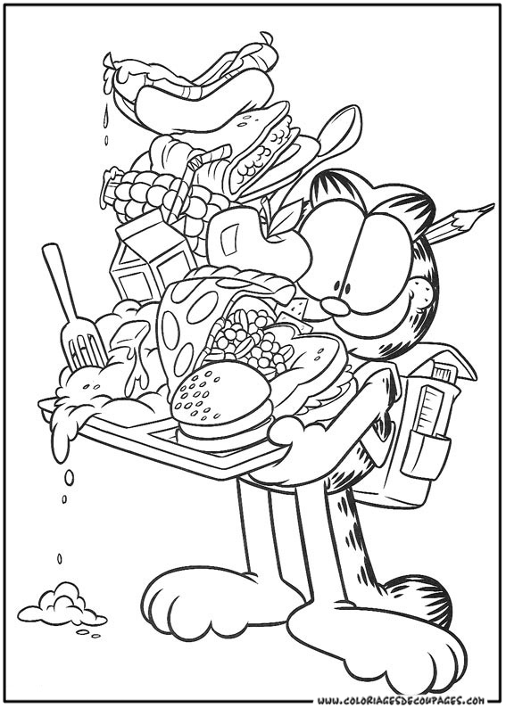 Desenho gratuito Garfield #26149 da colecao Desenhos Animados e Séries Animadas para imprimir