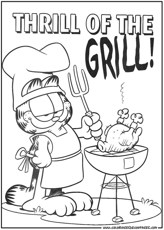Desenho gratuito Garfield #26158 da colecao Desenhos Animados e Séries Animadas para imprimir