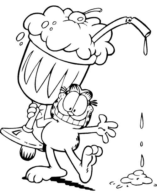 Desenho gratuito Garfield #26236 da colecao Desenhos Animados e Séries Animadas para imprimir