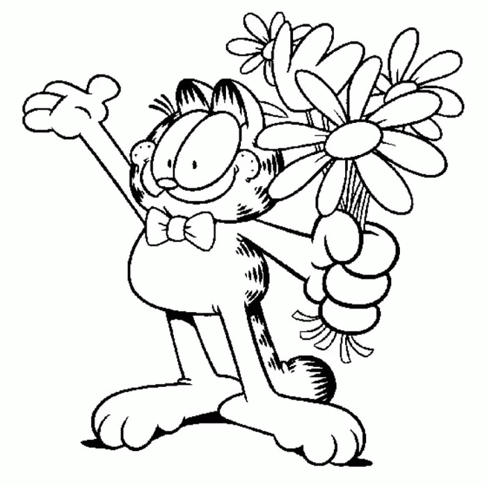 Desenho gratuito Garfield #26248 da colecao Desenhos Animados e Séries Animadas para imprimir