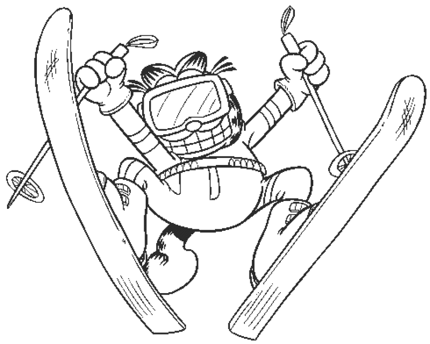 Desenho gratuito Garfield #26268 da colecao Desenhos Animados e Séries Animadas para imprimir