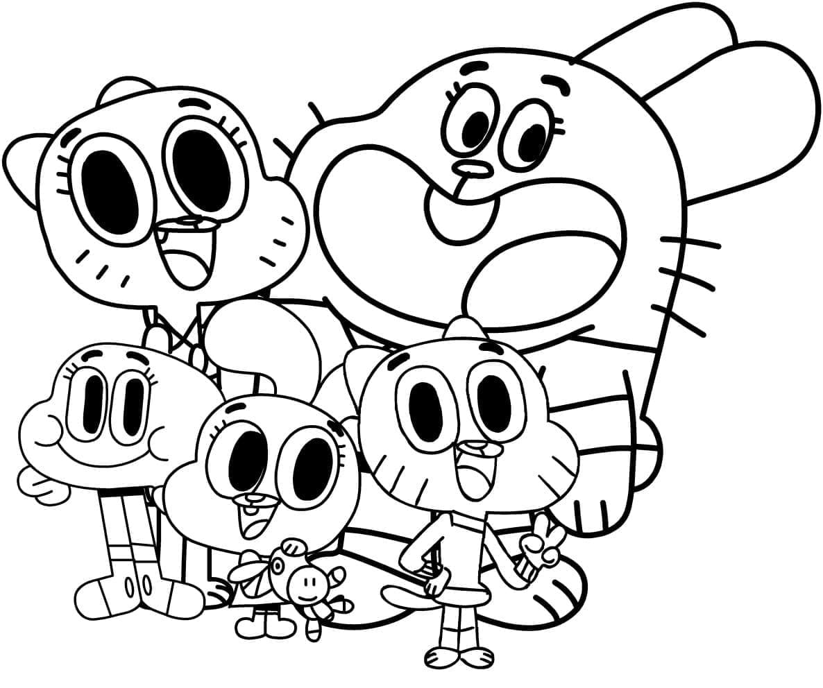 Desenho gratuito Gumball #188491 da colecao Desenhos Animados e Séries Animadas para imprimir