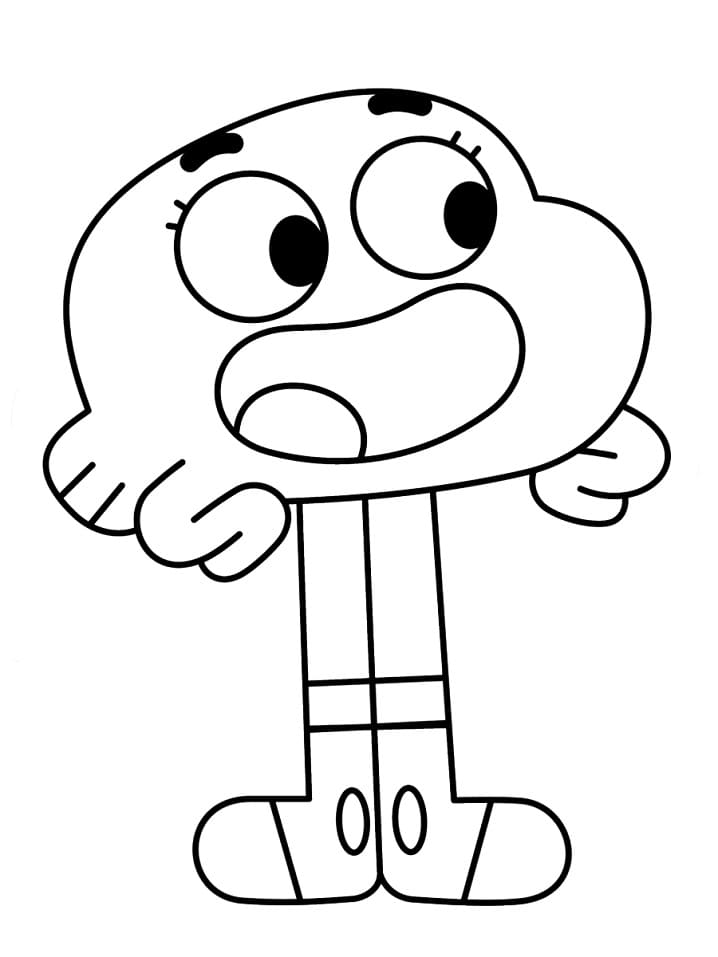 Desenho gratuito Gumball #188501 da colecao Desenhos Animados e Séries Animadas para imprimir