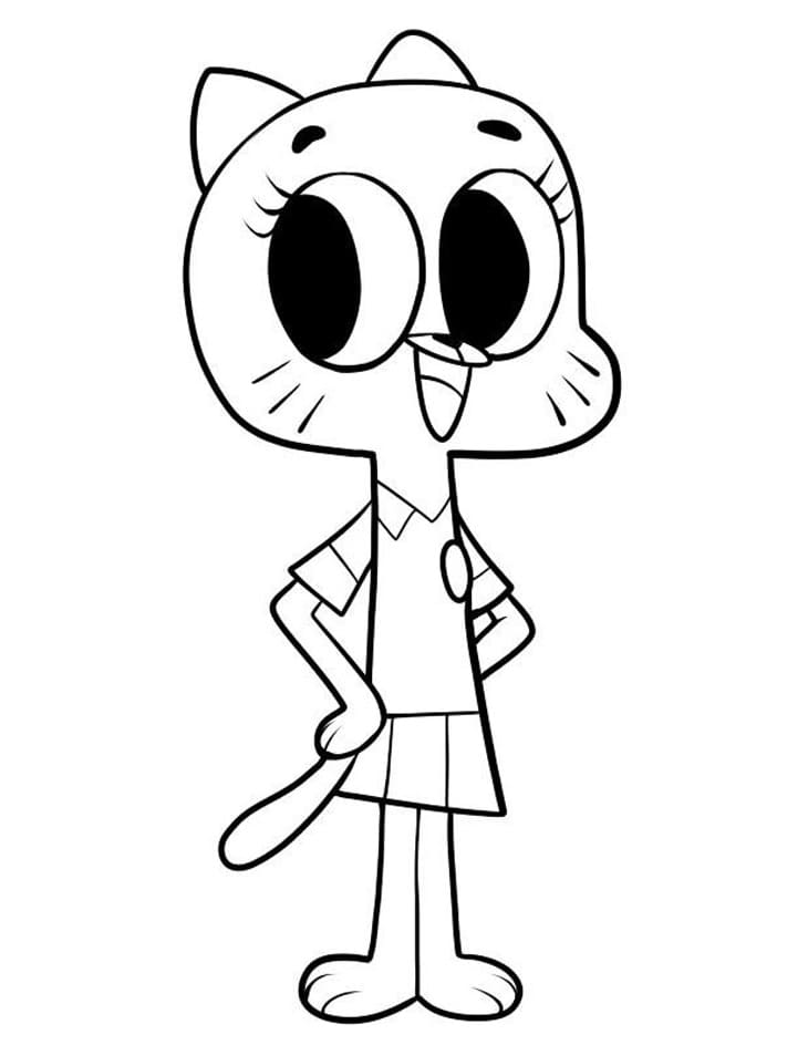 Desenho gratuito Gumball #188523 da colecao Desenhos Animados e Séries Animadas para imprimir