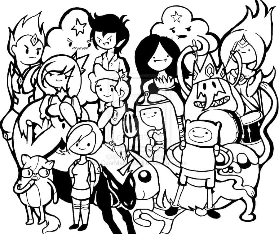 Desenho gratuito Hora de Aventura #206934 da colecao Desenhos Animados e Séries Animadas para imprimir