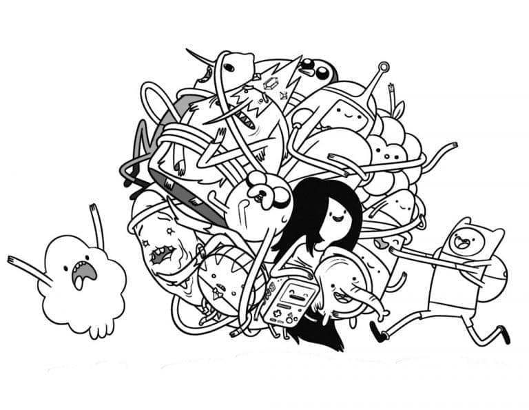 Desenho gratuito Hora de Aventura #206941 da colecao Desenhos Animados e Séries Animadas para imprimir